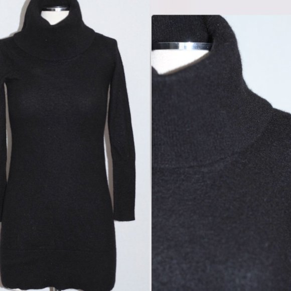 Cynthia Rowley Black Wool Dress - Picture 2 of 15